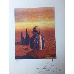 Offset litograficzny Salvadora Dali z certyfikatem 50x65 cm