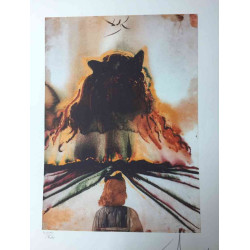 Salvador Dali Off set lithograph cm 50x65 certified