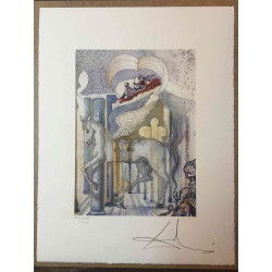 Salvador Dali Off set lithograph cm 50x65 certified
