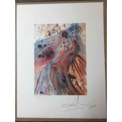 Litografia Salvador Dali off set 50x65 cm certificada
