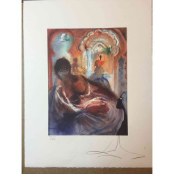 Litografia Salvador Dali off set 50x65 cm certificada