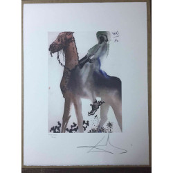 Salvador Dali Off set lithograph cm 50x65 certified