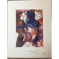 Litografia Salvador Dali off set 50x65 cm certificada