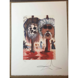 Salvador Dali Lithografie off set 50x65 cm gecertificeerd