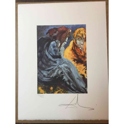 Litografická súprava Salvador Dali certifikovaná 50x65 cm