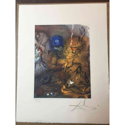 Litografía Salvador Dali off set 50x65 cm certificada