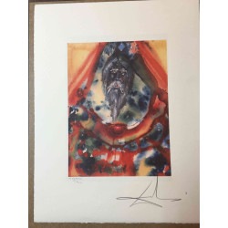 Litografía Salvador Dali off set 50x65 cm certificada