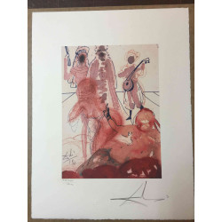 Litografia Salvador Dali off set 50x65 cm certificada