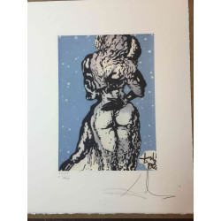 Salvador Dali Off set lithograph cm 50x65 certified