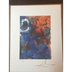 Offset litograficzny Salvadora Dali z certyfikatem 50x65 cm