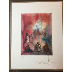 Litografická súprava Salvador Dali certifikovaná 50x65 cm