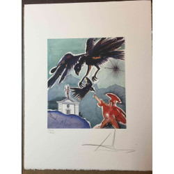 Litografía Salvador Dali off set 50x65 cm certificada