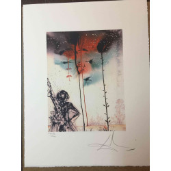 Salvador Dali Off set lithograph cm 50x65 certified