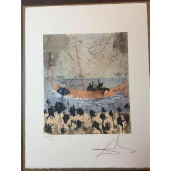 Salvador Dali Litografia off set cm 50x65   certificata