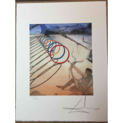 Salvador Dali Off set lithograph cm 50x65 certified