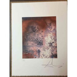 Salvador Dali 50x65 cm-ko litografia-sorta ziurtatua
