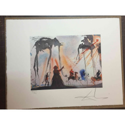 Salvador Dali Litografia off set cm 50x65   certificata