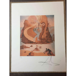Salvador Dali Lithografie off set 50x65 cm gecertificeerd