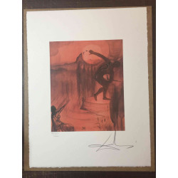 Salvador Dali Lithografie off set 50x65 cm gecertificeerd