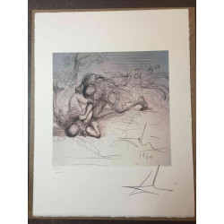 Litografia Salvador Dali off set 50x65 cm certificada