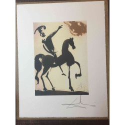 Salvador Dali Lithografie off set 50x65 cm gecertificeerd
