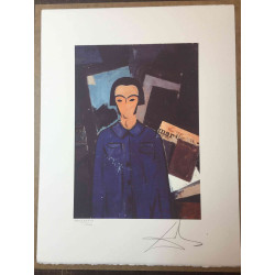 Salvador Dali 50x65 cm-ko litografia-sorta ziurtatua