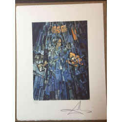 Salvador Dali 50x65 cm-ko litografia-sorta ziurtatua