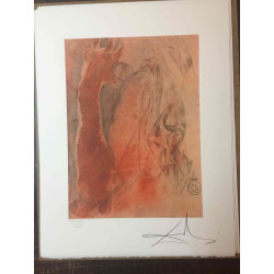 Salvador Dalí Litografía off set 50x65 cm certificado