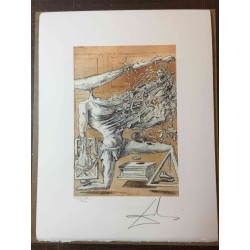 Offset litograficzny Salvadora Dali z certyfikatem 50x65 cm