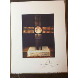 Salvador Dalí Litografía off set 50x65 cm certificado