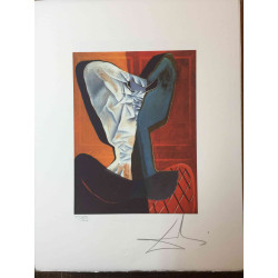 Salvador Dalí Litografía off set 50x65 cm certificado