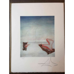 Salvador Dali Off set lithograph cm 50x65 certified