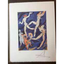 Offset litograficzny Salvadora Dali z certyfikatem 50x65 cm