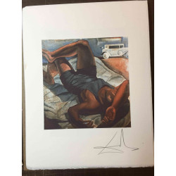 Salvador Dalí Litografía off set 50x65 cm certificado
