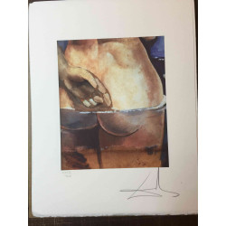Salvador Dalí Litografía off set 50x65 cm certificado