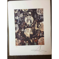 Litografická súprava Salvador Dali certifikovaná 50x65 cm