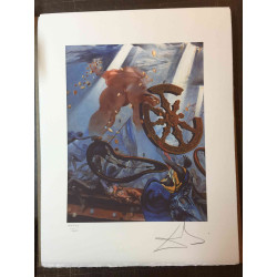 Salvador Dalí Litografía off set 50x65 cm certificado