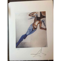 Salvador Dali Off set lithograph cm 50x65 certified