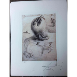 Offset litograficzny Salvadora Dali z certyfikatem 50x65 cm