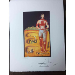 Salvador Dali Lithografie off set 50x65 cm gecertificeerd