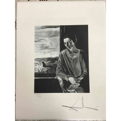 Salvador Dali 50x65 cm-ko litografia-sorta ziurtatua