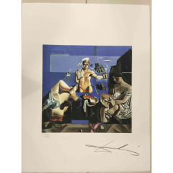 Salvador Dali Off set lithograph cm 50x65 certified