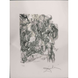 Salvador Dali Off set lithograph cm 50x65 certified
