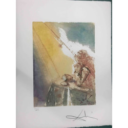 Salvador Dali Lithografie off set 50x65 cm gecertificeerd
