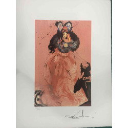 Salvador Dali Lithografie off set 50x65 cm gecertificeerd