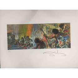 Salvador Dali Off set lithograph cm 50x65 certified