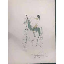 Salvador Dali Lithographie hors set 50x65 cm certifiée
