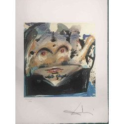 Litografía Salvador Dali off set 50x65 cm certificada