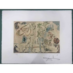 Litografía Salvador Dali off set 50x65 cm certificada