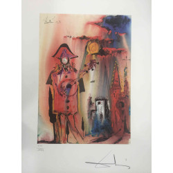 Salvador Dalí Litografía off set 50x65 cm certificado